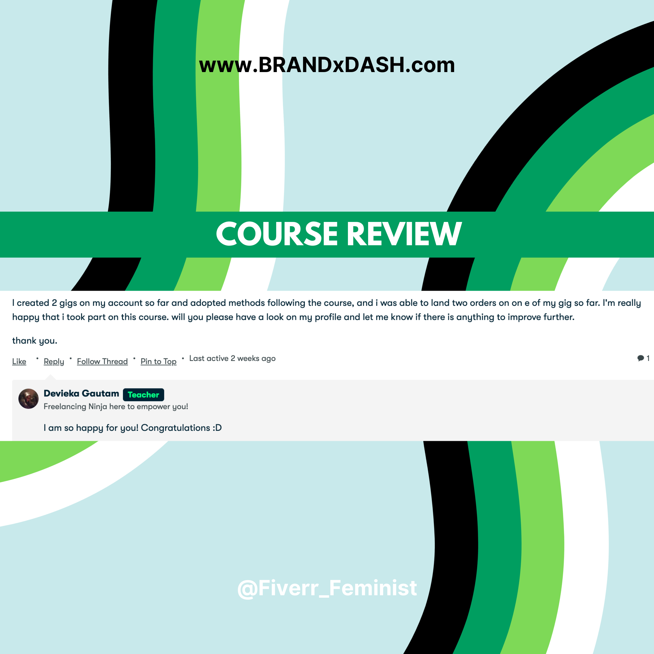 Course Review - @fiverr_feminist - www.brandxdash.com